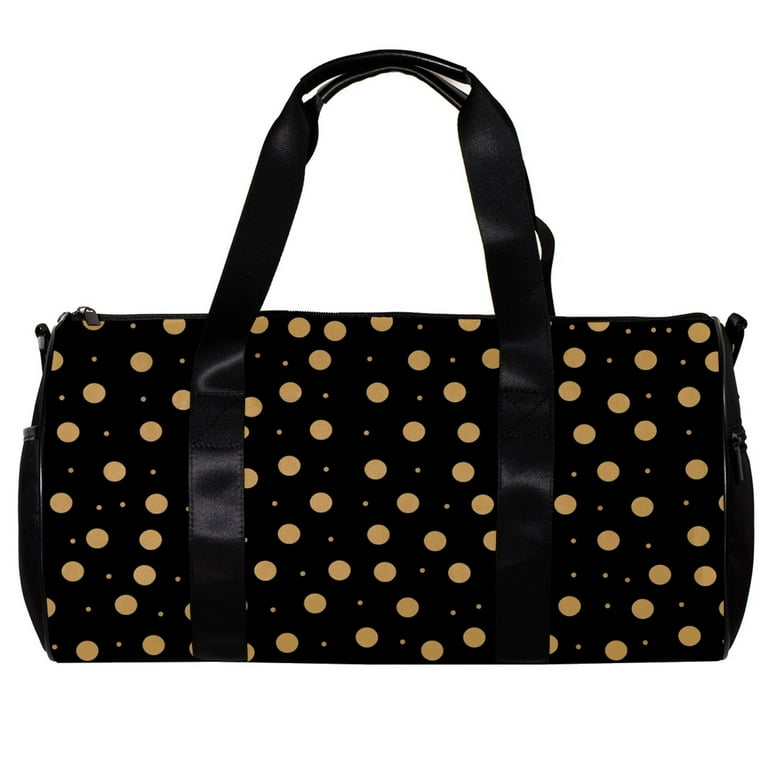 Weekender Travel Bag Small Gym Bag Black and Gold Gym Duffle Bag Walmart
