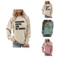 thumbnail image 1 of Weekends Coffee And My Doodle Sweatshirts for Women 2025 Long Sleeve Crewneck Funny Graphic Sweatshirt Pullover Tops, 1 of 5