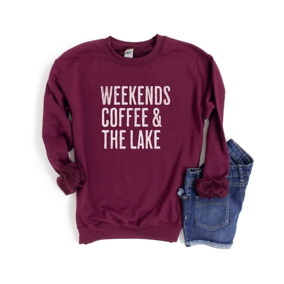 Weekends Coffee The Lake T-Shirt, Lake T-Shirt, Lake Life Shirt, Lake Crewneck, Lake Lover
