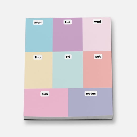 Weekly Cube Notes Mini Stationery Notepad