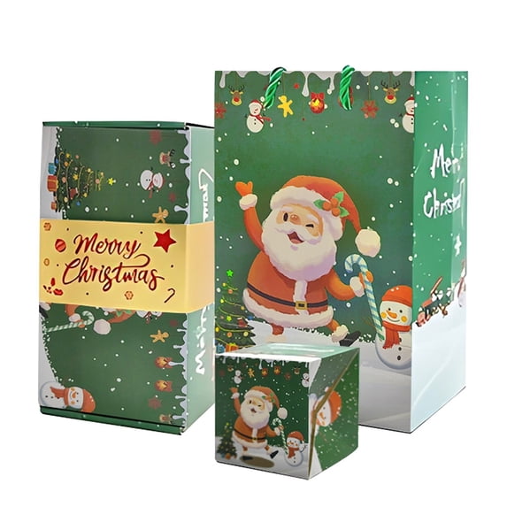 Weekly Deal karymi Merry Christmas Surprise Box Gift Box Creating Surprising Gift Red Envelope Bouncing Romantic Gift Box Christmas Decorations Indoor New & Trending Shop All Savings