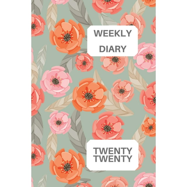 Weekly Diary Twenty Twenty: 6x9 week to a page 2020 diary planner. 12 months monthly planner, weekly diary & lined paper note pages. Perfect for teachers, students and small business owners. Poppy des