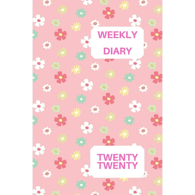 Weekly Diary Twenty twenty: 6x9 week to a page 2020 diary planner. 12 months monthly planner, weekly diary & lined paper note pages. Perfect for teachers, students and small business owners. Cute pink