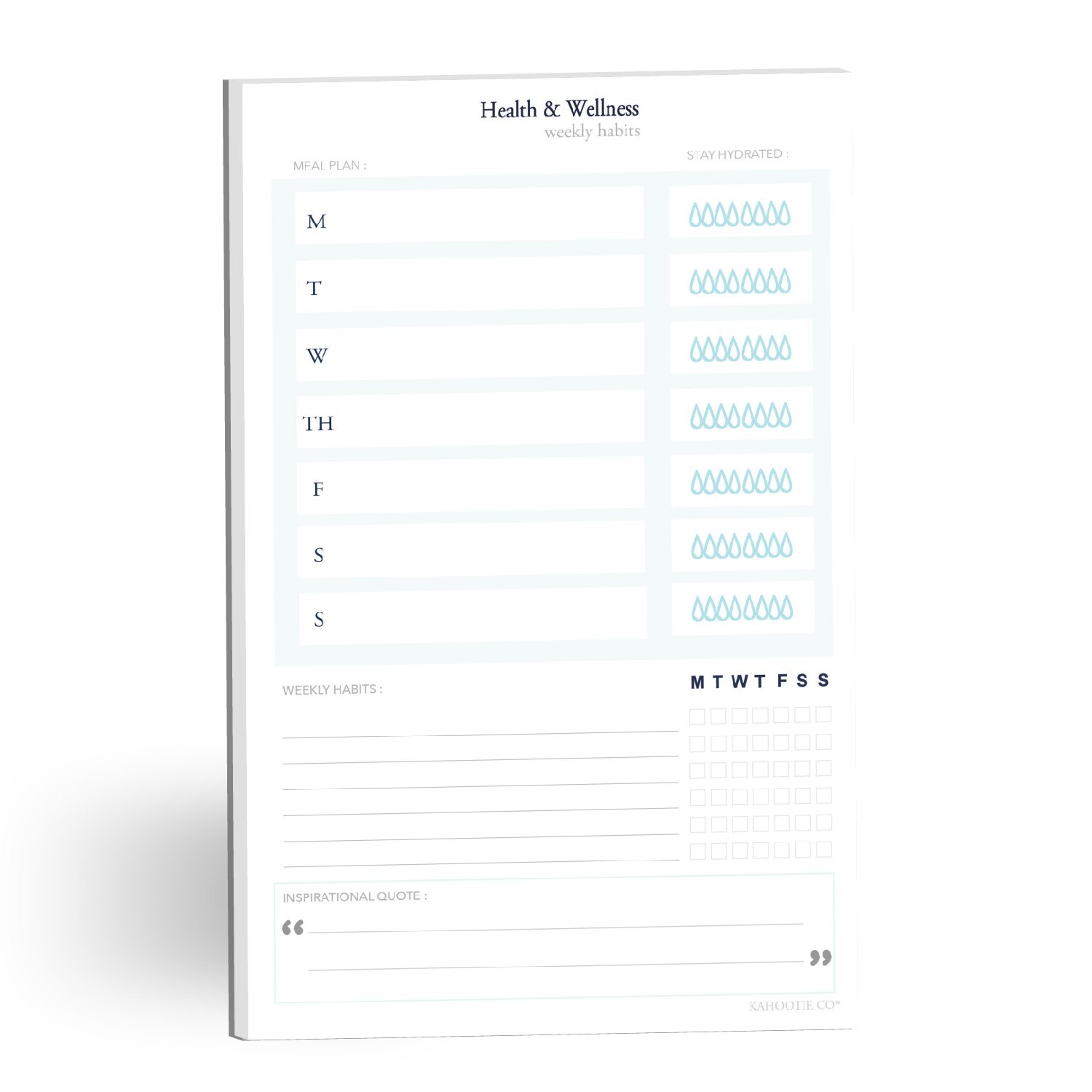 Weekly Habit Tracker Notepad- Simple Way To Create A New Weekly Habit ...