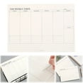 thumbnail image 1 of Weekly To Do List Notepad, 60 Sheets Undated Weekly Planner, 9.6x6.9'' Calendar Planner with Daily Schedule, Desk Calendar for Daily Tasks and Goal Setting, Habit Tracker, Office Supplies, White, 1 of 9