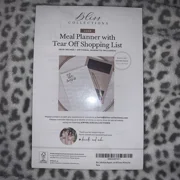 Weekly Meal Planner Notepad With Tear Off Grocery List Bliss Collection
