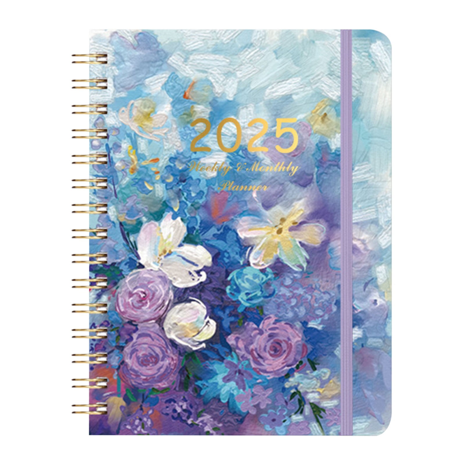 Weekly Monthly Planner 2025, Spiral Bound, 2025 Calendar Only, 12 Month Weekly and Monthly