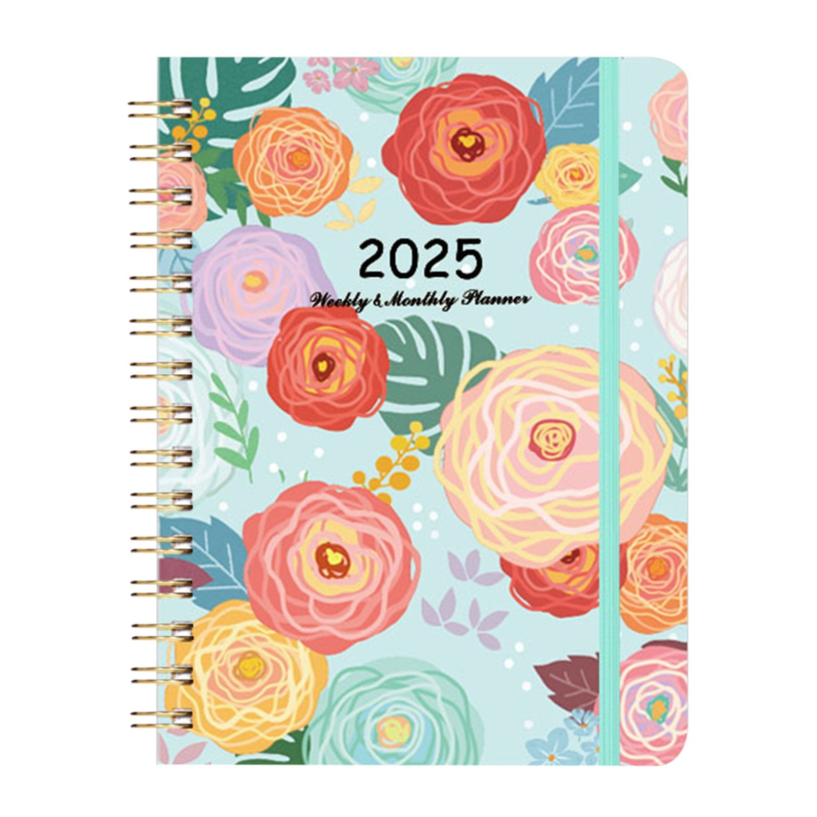 Weekly Monthly Planner 2025, Spiral Bound, 2025 Calendar Only, 12 Month
