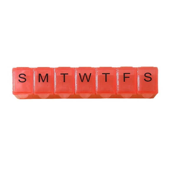 Weekly Pill Box Organizer 7 Day AMPM Organizer Case Medicine Removable Pill Y2C3