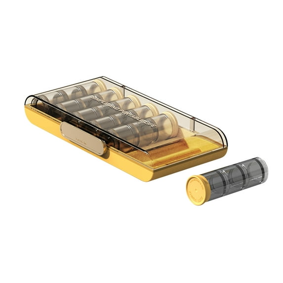 Weekly Pill Organizer under $5! CQCYD Weekly Pill Organizer, 21 Compartments Sealed Medicine Box, Portable Daily Pill Dispenser for Travel, Three Meals a Day Medication Case