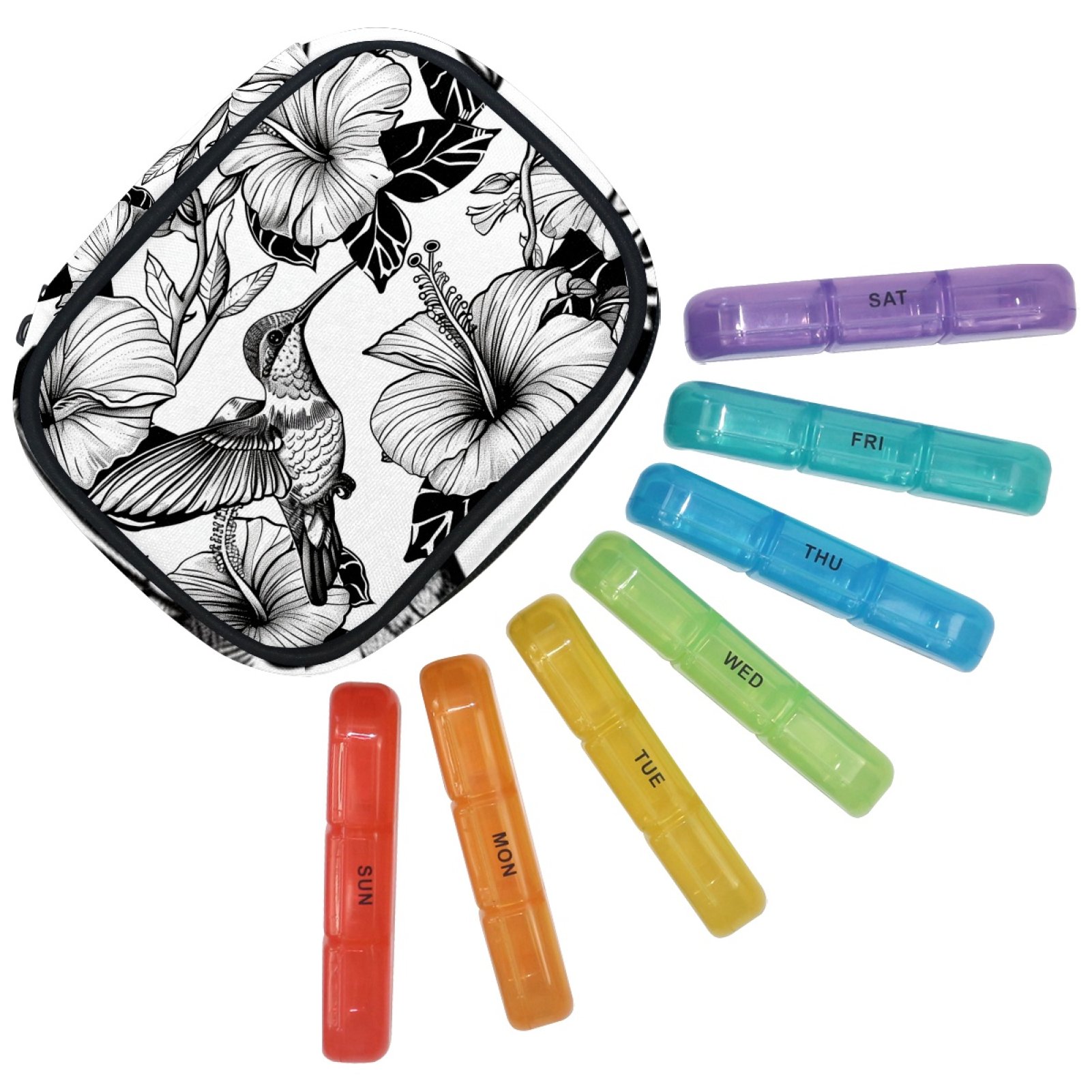 Weekly Pill Organizer 7 Day 3 Times a Day, Large Daily Pill Box, AM PM