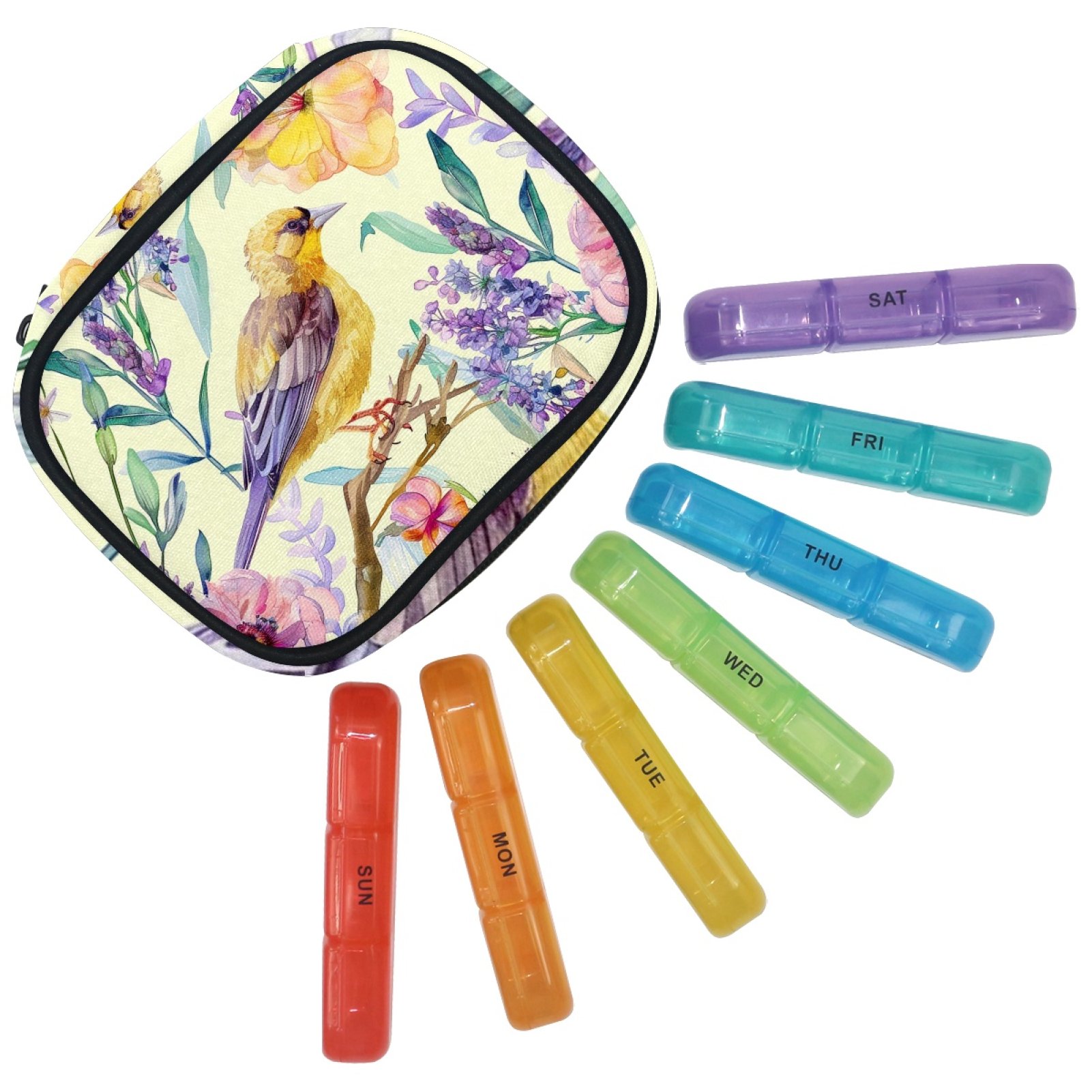 Weekly Pill Organizer 7 Day 3 Times a Day, Large Daily Pill Box, AM PM