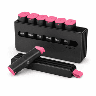 Weekly Pill Organizer, 7 Day Travel Pill Box, Easy Open Large Capacity Pill Case