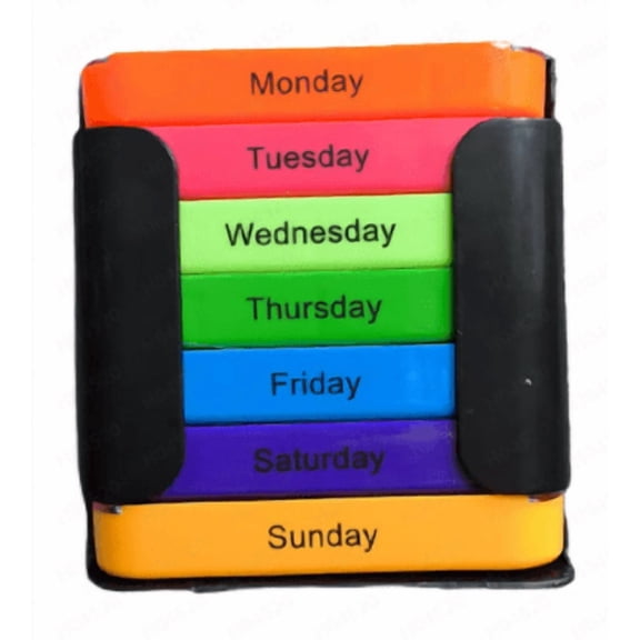 Weekly Pill Organizer, 7-Layer Multi-Compartment Pill Storage Box, Weekly Medicine Box for AM/PM/Nightly for Home Office Travel, Home Supplies, Home Decor, Convenient For Busy People And The Elderly