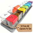 thumbnail image 1 of Extra Large Pill Organizer – Weekly Pill Box 7 Day AM PM for Big Vitamins & Supplements, Large Capacity Medication Dispenser with 7 Detachable Compartments, XL Pill Organizer 2 Times a Day, 1 of 8