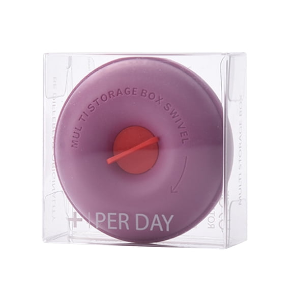 Weekly Pill Organizer Kadlawus Weekly Pill Organizer, 4 Compartment Portable Medication Box, Daily Pill Case for Travel, Elderly, Hospital, Home, Compact, Durable, Clear Lids, Easy Open, Gift, Health