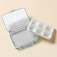 thumbnail image 1 of Weekly Pill Organizer, Moisture-Proof 6 Compartment Box, Portable Travel Case with Removable Containers for Pills and Daily Medications, 1 of 6