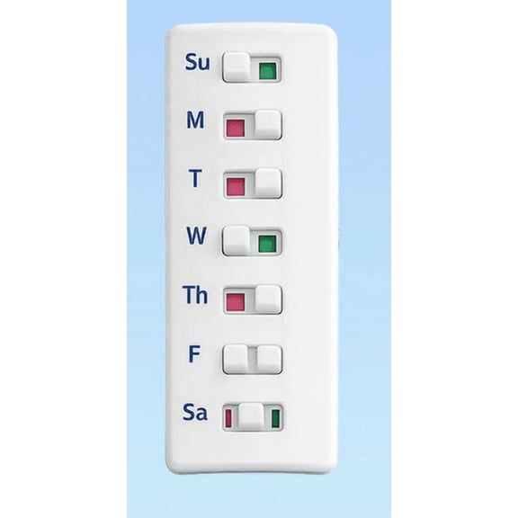 Weekly Pill Reminder Tracker For Seniors And Caregivers Easy Clip On Medication Tracker With Large Daily Indicators For Prescription Bottles And Daily Routines