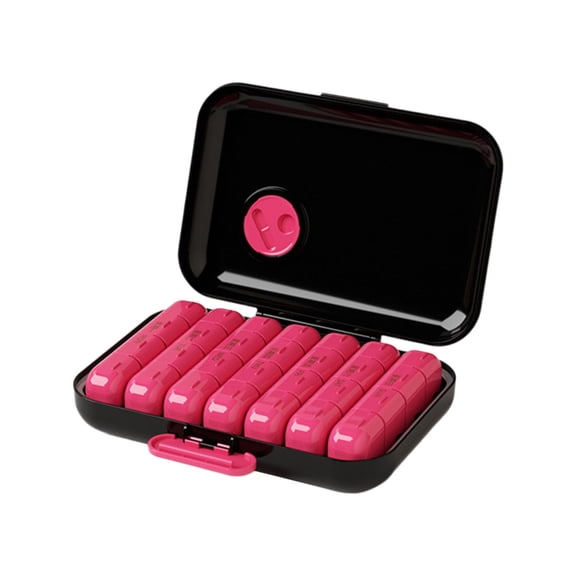 Weekly Pills Organizers Box With 7 Removable Compartments Portable Travel Medicine Storage Case Made Of Durable ABS Materials For Daily Use