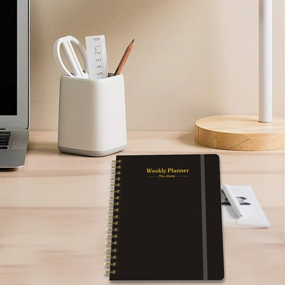 Weekly Plan Management Book, Undated Planner, Thick Paper To-Do List Notebook, Habit Tracker, For Study Room Teacher Office, Small Lightweight Portable