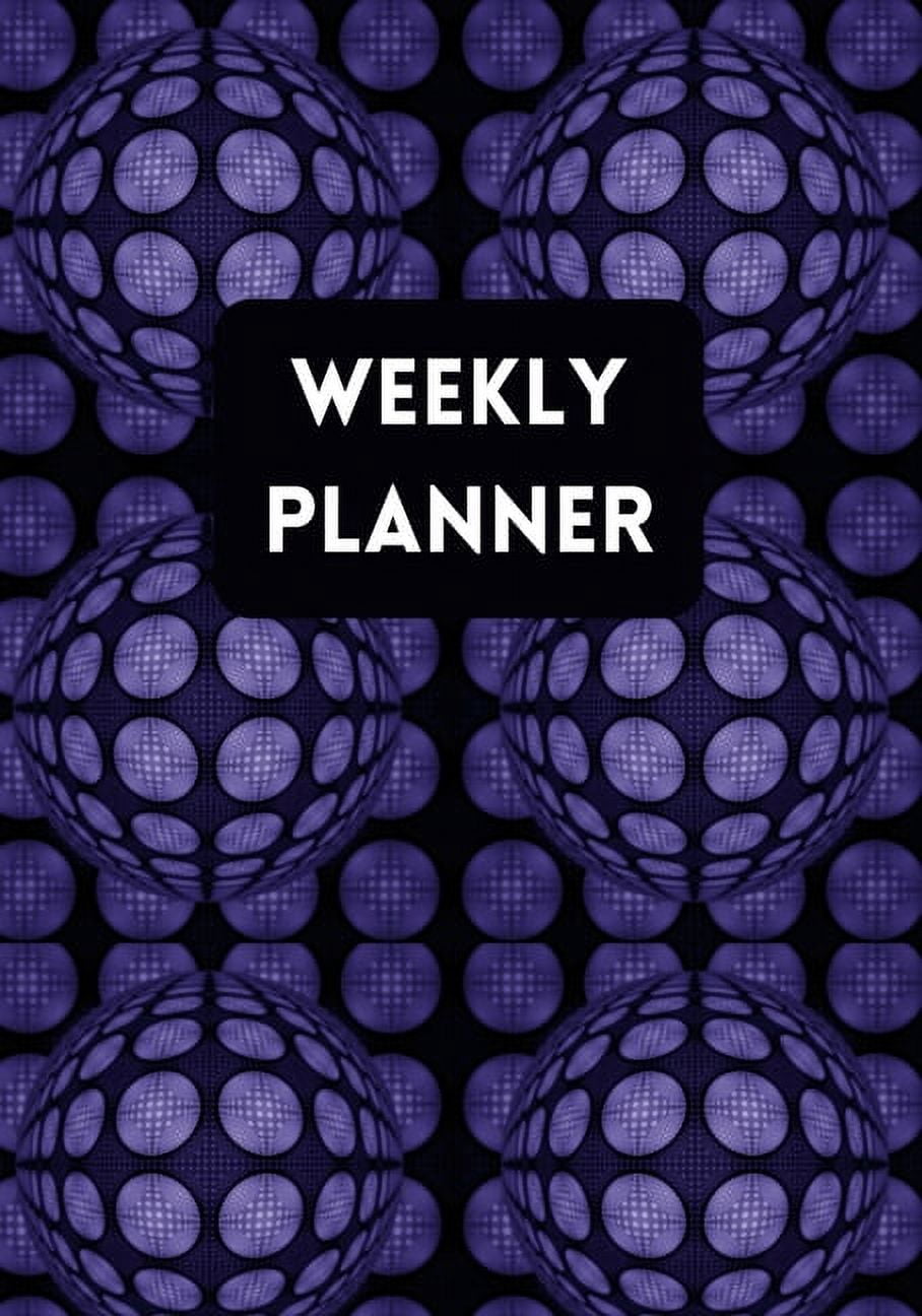 Weekly Planner: Abstract Pattern Purple, (Paperback)