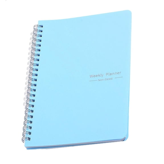 Weekly Planner Notebook 104 Page Undated for Student Teacher, Twin Coil Binding Weekly Journal Notebook Academic Planner