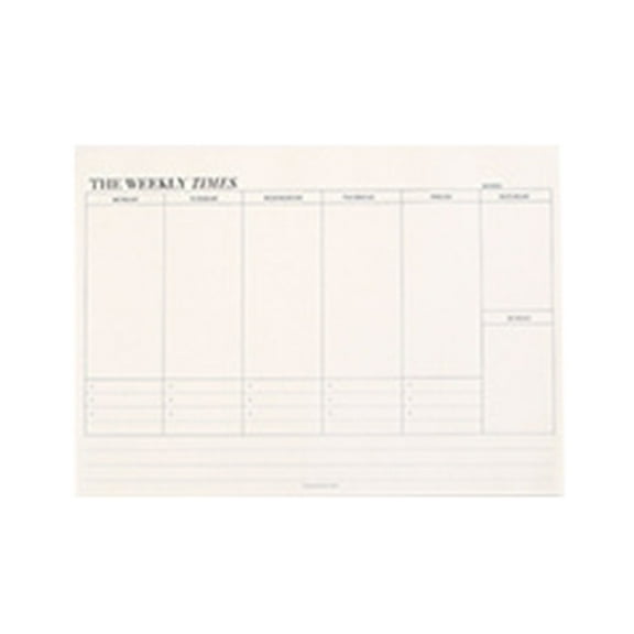 Smooth Writing Notepad Weekly Planner Notepads Perfect for Work and Home