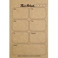 thumbnail image 1 of Weekly Planner Notepad: Kraft Brown, Daily Planning Pad for Organizing, Tasks, Goals, Schedule, (Paperback), 1 of 1