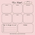 Weekly Planner Notepad: Pastel Pink Color, To Do List, Daily Agenda ...