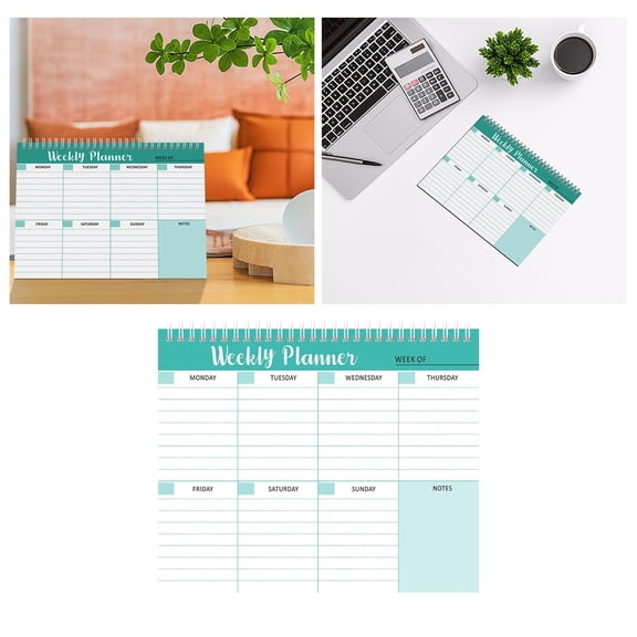 Weekly Planner Tear Out To Do List With Daily Agenda And Calendar 52 Sheets 100gsm Paper Undated Weekly Planner 7.5x10 Inches