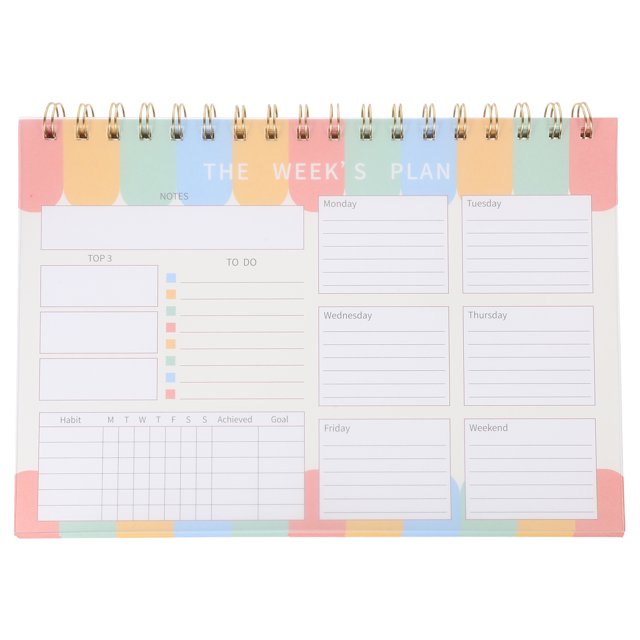 Weekly Planner Tear off Notepad Daily Family Presents Pads Day Monthly