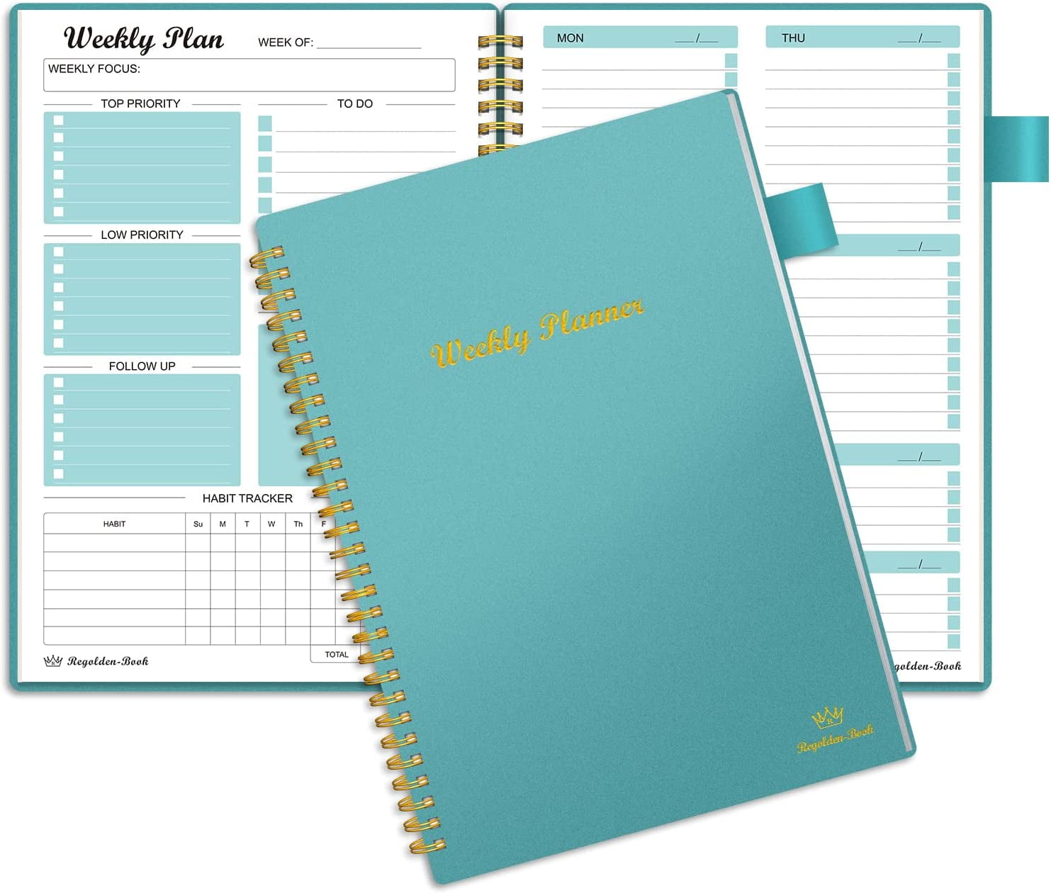 Weekly Planner Undated, Weekly Goals Schedule Planner To Do List ...