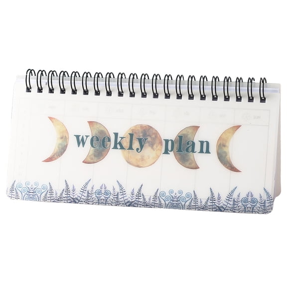 Weekly Planner Undated, Weekly To Do List Notepad, Twin Coil Binding Planner Tearable Page 360 Vertical for Student Teacher Office, 7.5x3In Organization Notebook, C