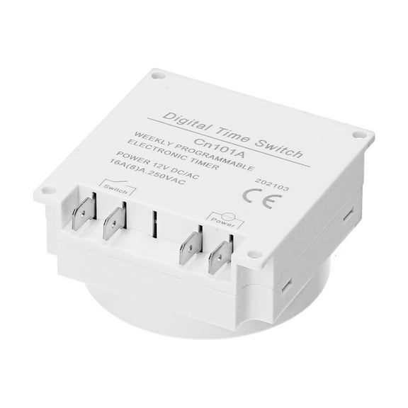 Weekly Programmable Digital Timer Switch Panel Mounted Electrical Timer 16 Independent ON/ OFF Programs For Home Office Lights Fans TV Kitchen Appliances