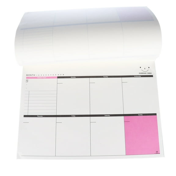 YOSADIER Weekly Schedule Planner Beige Desk Pad for Planning and Time Management