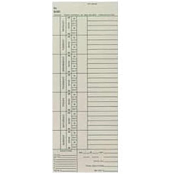 Weekly Time Cards for Employees Small Business, Stock #AMA5200 (One Sided), 1000 Cards for Maintaining Records of Employees$$Office