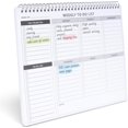 Weekly To Do List Notepad, A5 Spiral Bound Planner with 52 Sheets Task