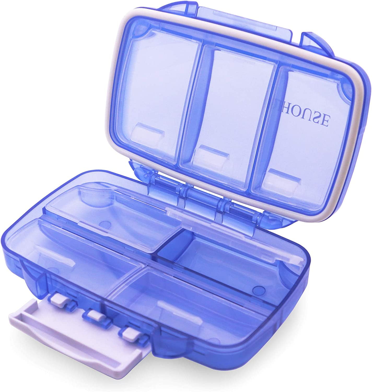 Weekly Travel Pill Organizer Moisture Proof,Oversize 7 Compartment