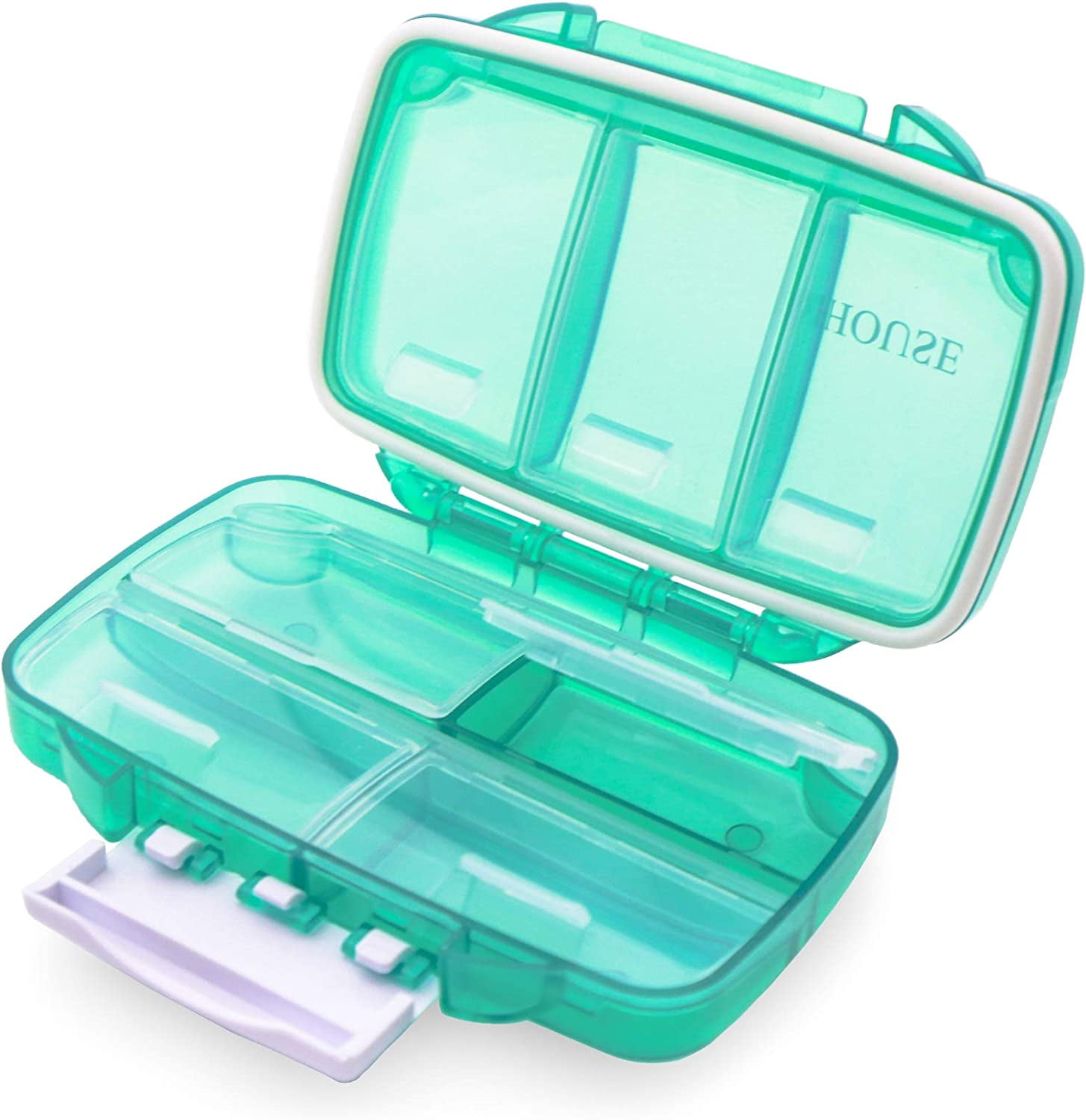 Weekly Travel Pill Organizer Moisture Proof,Oversize 7 Compartment
