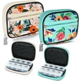 thumbnail image 1 of Weekly Travel Pill Organizer Pill Case for Purse with Removable 7 Day Pill Box, Fasable Travel Medicine Organizer Pill Container for Medicine, Vitamin, Supplement - Bloom 01 + Green 01, 1 of 5