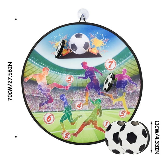 Weekly flyer karymi 26 Inch Sticky Dart Board Game Foldable Target with 2 Balls for Children Family Indoor Outdoor Party Toy Improves Math Skills Birthday Gifts up to 70% off Week