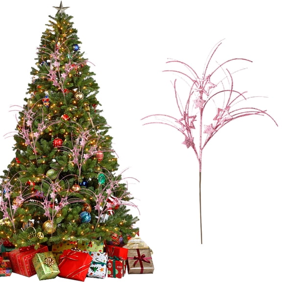Weekly flyer karymi 32in Christmas Long Cuttings Gold Powder Christmas Party Decoration Ball Branches Berry Sequins Bunchs Christmas Party Decorations Weekly flyer