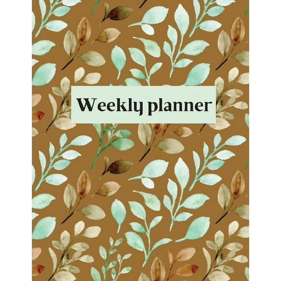 Weekly planner: Weekly Organizer Book for Activities, Daily planner, 8.5x11 size (Paperback)