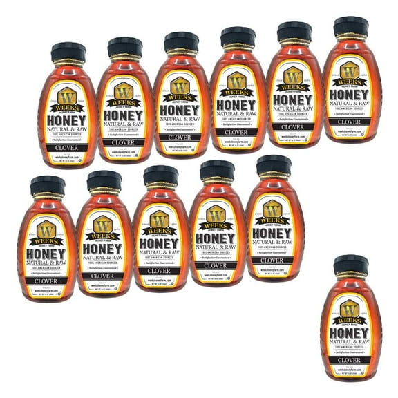 Weeks Honey Frm Oz Honey, 16 oz, 12 Pack