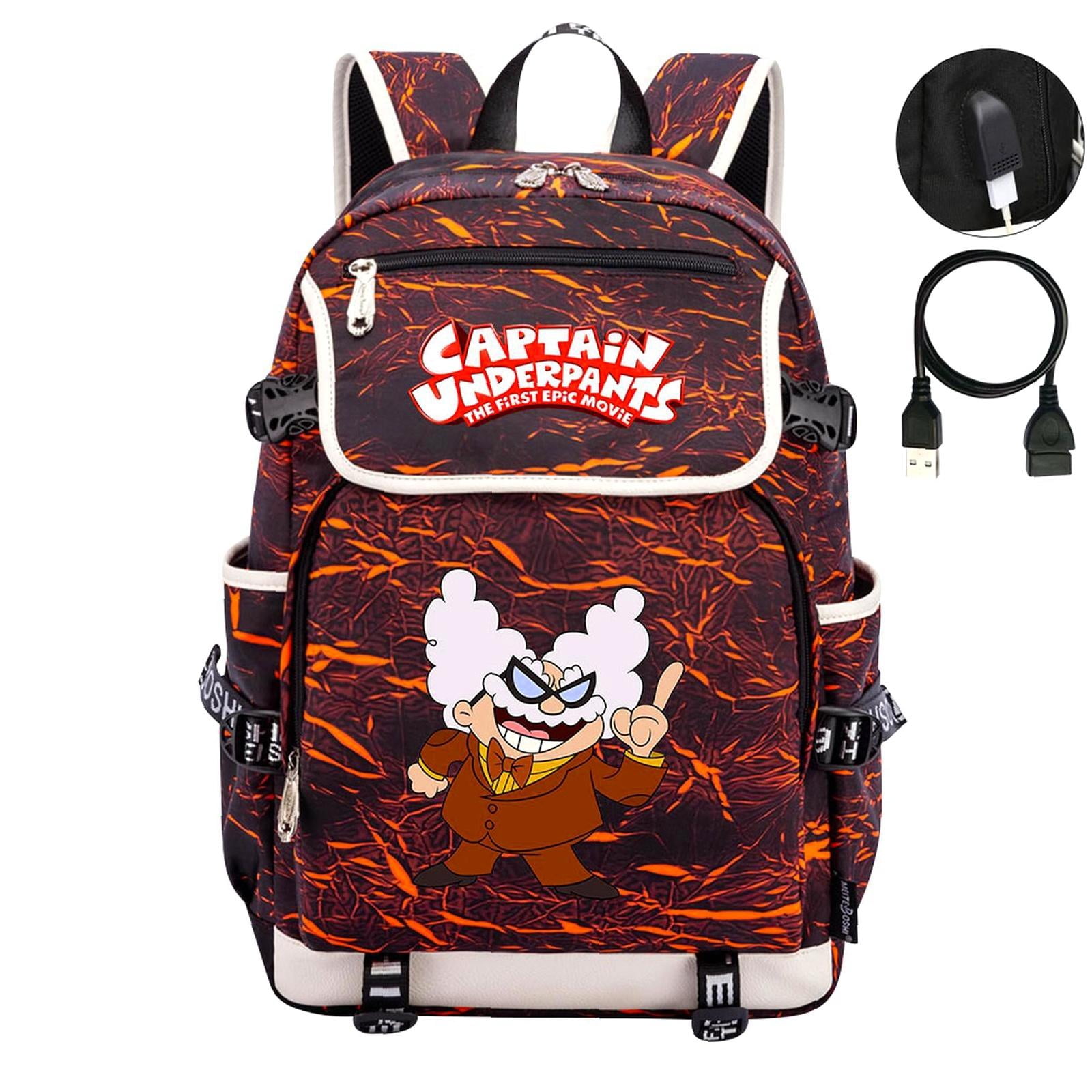 Backpack Compatible Pockets Weekyun Captain Superpants backpack, Clamshell Design, USB Charging, 15 ...