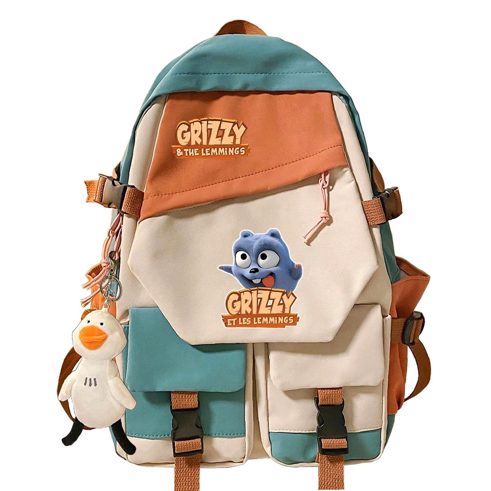 Weekyun Grizzy-Inspired Colorful backpack Suitable for Ages 6-15 ...