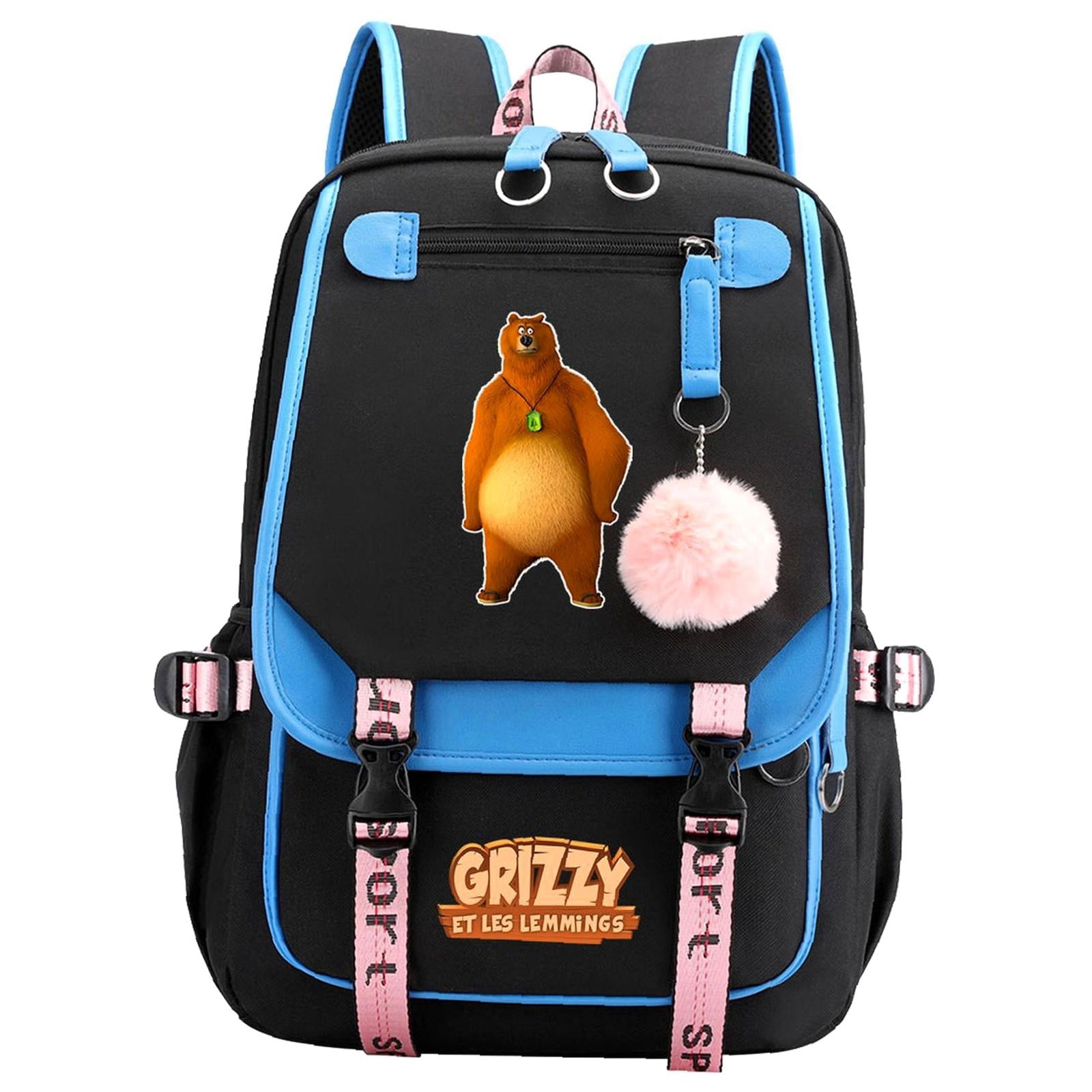 Weekyun Grizzy-Inspired fans backpack with Clamshell Design, Cute ...
