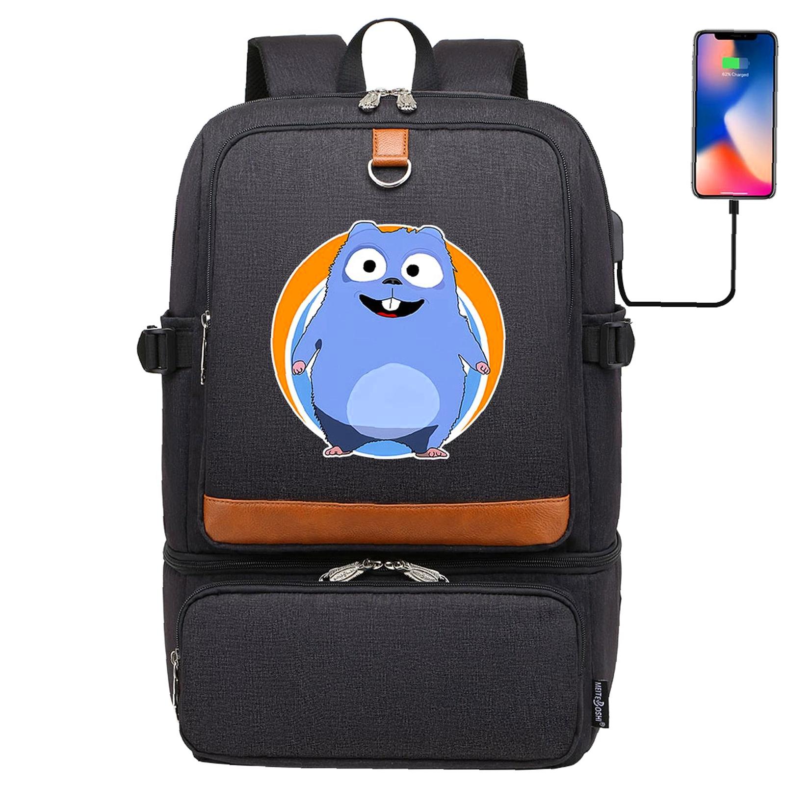 Fun Rucksacks Weekyun Grizzy The Lemmings backpack, Fun Cartoon Design, Multi-Pocket ...
