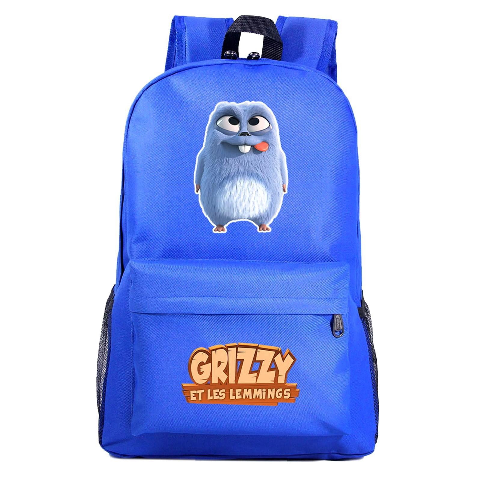 Weekyun Grizzy and Lemmings fans backpack Suitable for Ages 6-15 ...
