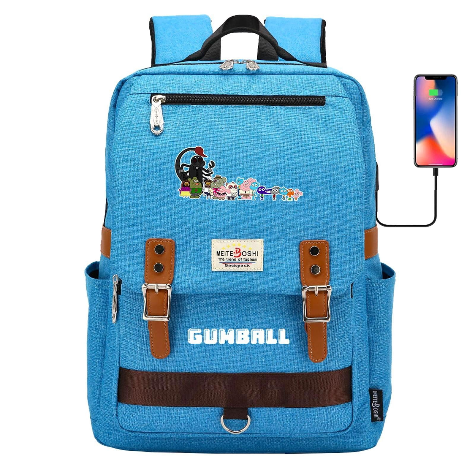 Weekyun Gumball Adventure backpack - Fun Cartoon Bag for young little ...